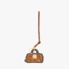 2D Ella Boston Bag Charm in Monogram Print Leather 2D Ella Boston Bag Charm in Monogram Print Leather