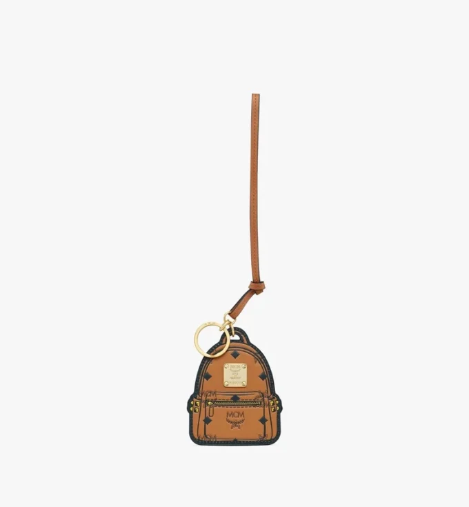 2D Stark Backpack Charm in Monogram Print Leather 2D Stark Backpack Charm in Monogram Print Leather