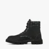 Ankle Boots in Nubuck and Monogram Print Leather Ankle Boots in Nubuck and Monogram Print Leather