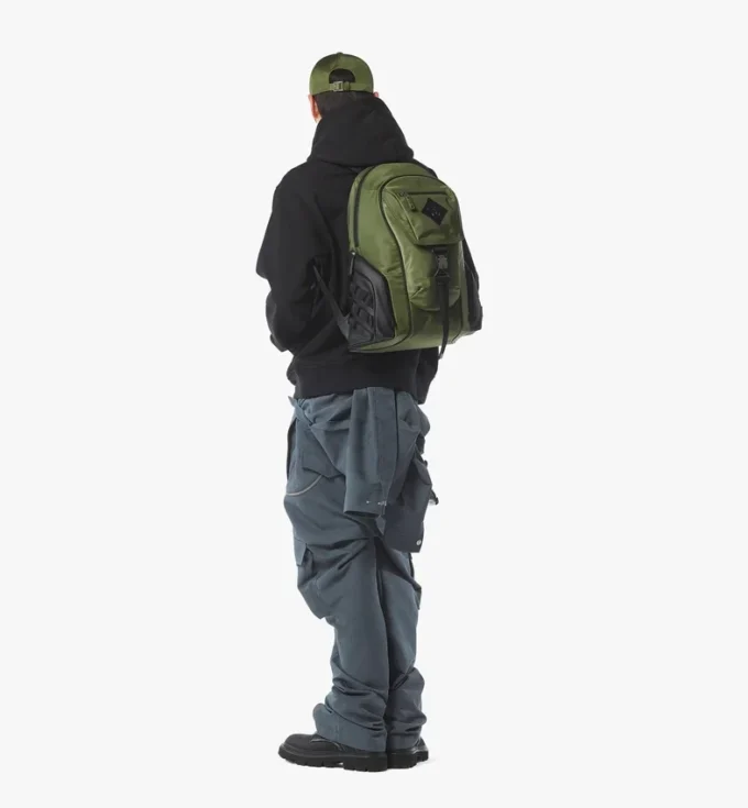 Aren Backpack in Econyl® and Monogram Print Leather Aren Backpack in Econyl® and Monogram Print Leather