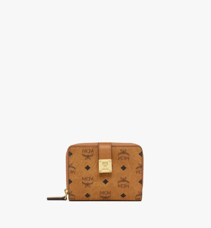 Aren Brass Plate Wallet in Visetos Aren Brass Plate Wallet in Visetos