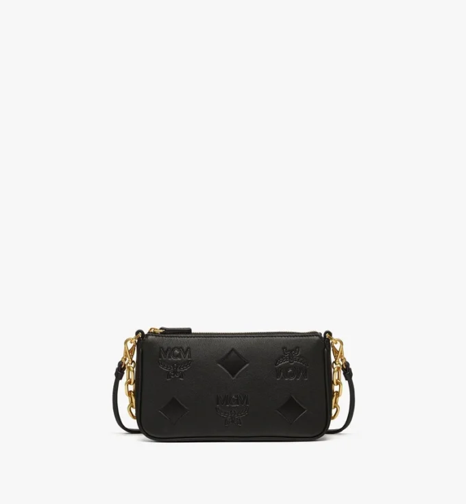Aren Chain Crossbody in Maxi Monogram Leather Aren Chain Crossbody in Maxi Monogram Leather