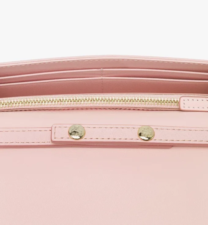 Aren Chain Wallet in Embossed Monogram Leather Aren Chain Wallet in Embossed Monogram Leather