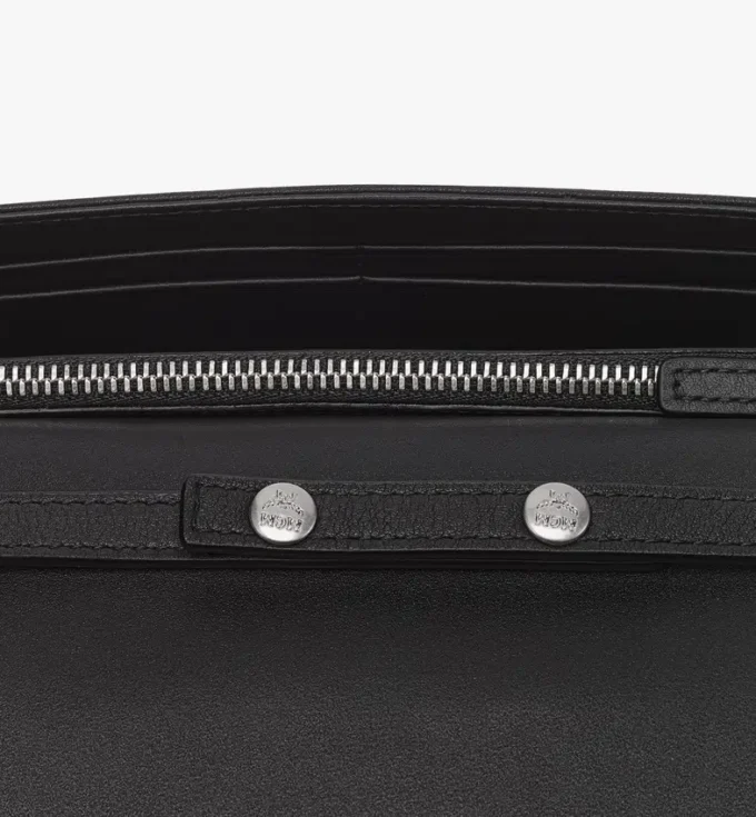 Aren Chain Wallet in Embossed Monogram Leather Aren Chain Wallet in Embossed Monogram Leather