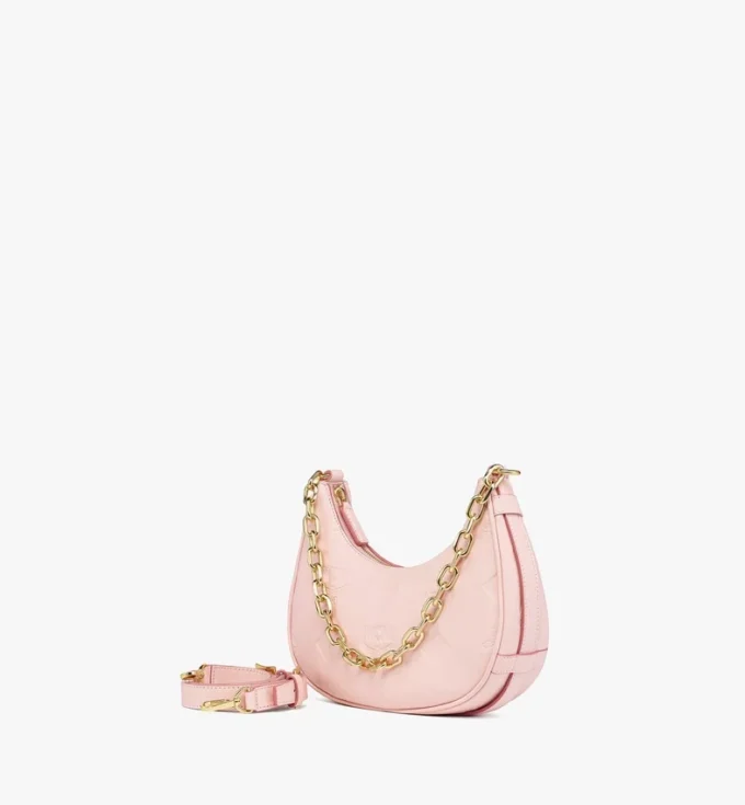 Aren Crescent Hobo Bag in Maxi Monogram Leather Aren Crescent Hobo Bag in Maxi Monogram Leather