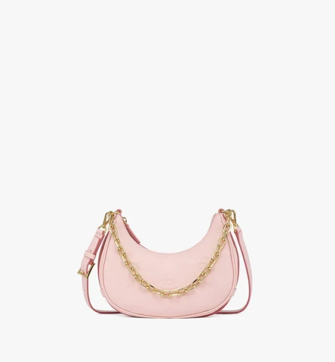 Aren Crescent Hobo Bag in Maxi Monogram Leather Aren Crescent Hobo Bag in Maxi Monogram Leather