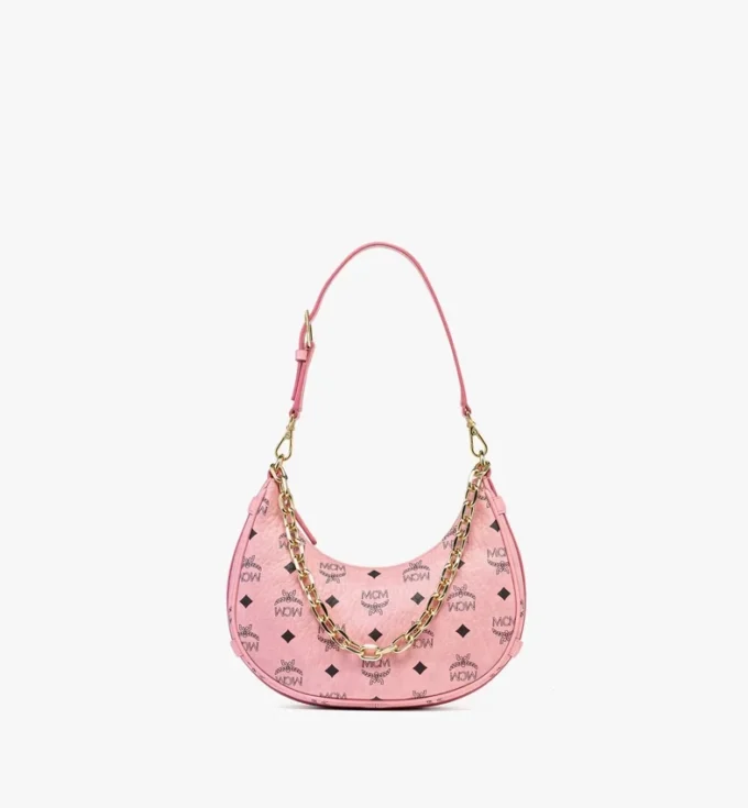 Aren Crescent Hobo Bag in Visetos Aren Crescent Hobo Bag in Visetos