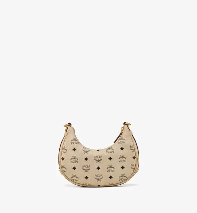 Aren Crescent Hobo Bag in Visetos Aren Crescent Hobo Bag in Visetos