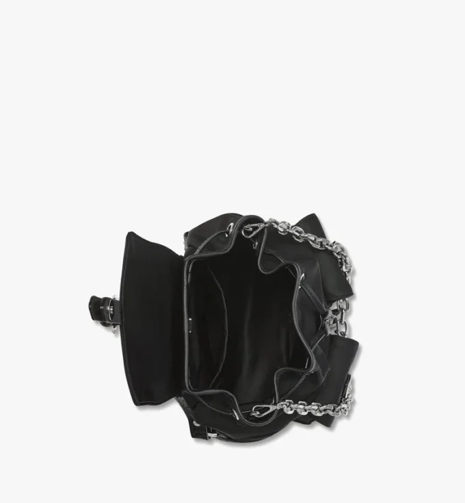 Aren Drawstring Backpack in Econyl® and Leather Aren Drawstring Backpack in Econyl® and Leather