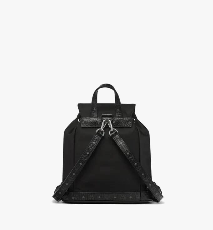 Aren Drawstring Backpack in Econyl® and Leather Aren Drawstring Backpack in Econyl® and Leather