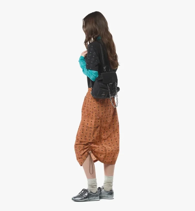 Aren Drawstring Backpack in Econyl® and Leather Aren Drawstring Backpack in Econyl® and Leather