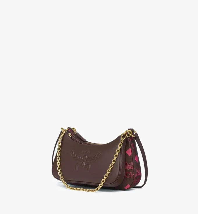 Aren Duo Hobo in Maxi Visetos and Calfskin Aren Duo Hobo in Maxi Visetos and Calfskin