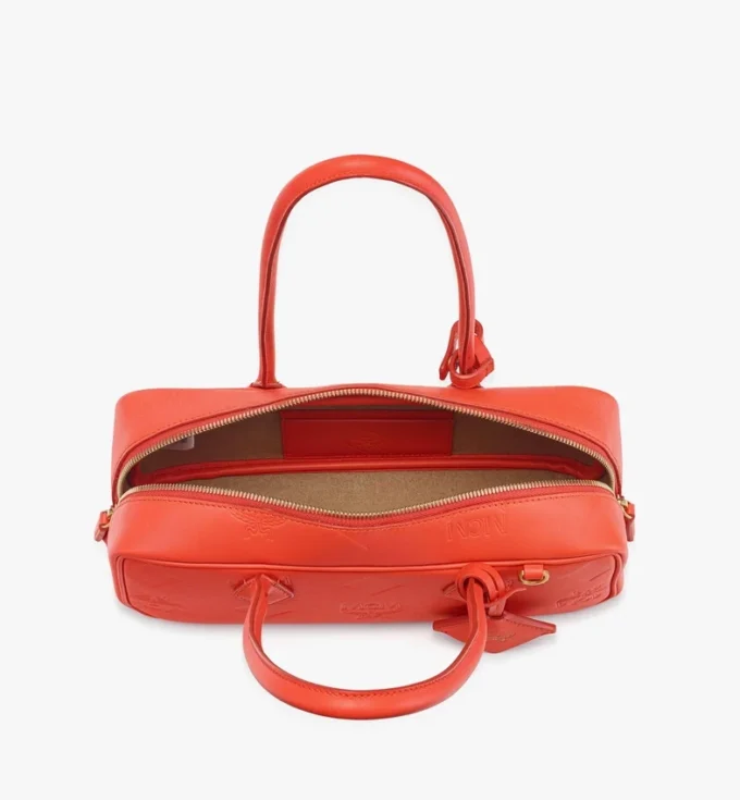 Aren East West Shoulder Bag in Maxi Monogram Leather Aren East West Shoulder Bag in Maxi Monogram Leather
