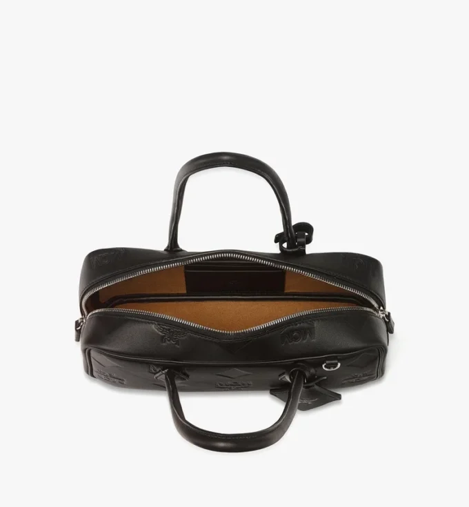 Aren East West Shoulder Bag in Maxi Monogram Leather Aren East West Shoulder Bag in Maxi Monogram Leather