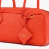 Aren East West Shoulder Bag in Maxi Monogram Leather Aren East West Shoulder Bag in Maxi Monogram Leather