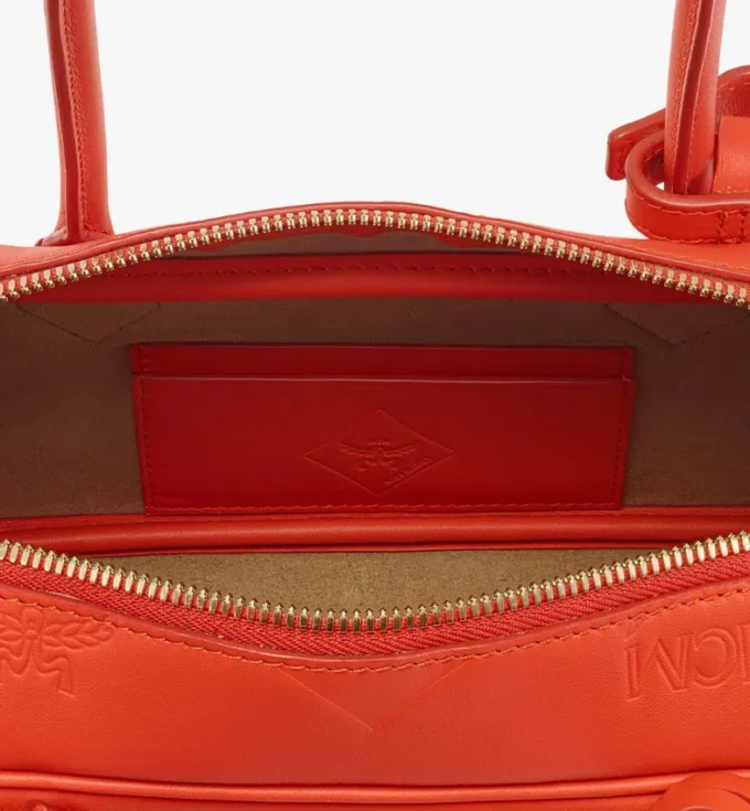 Aren East West Shoulder Bag in Maxi Monogram Leather Aren East West Shoulder Bag in Maxi Monogram Leather