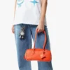 Aren East West Shoulder Bag in Maxi Monogram Leather Aren East West Shoulder Bag in Maxi Monogram Leather