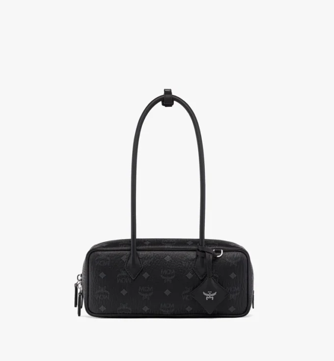 Aren East West Shoulder Bag in Visetos Aren East West Shoulder Bag in Visetos