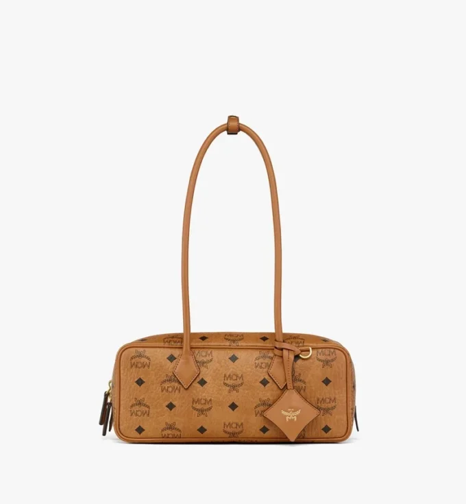 Aren East West Shoulder Bag in Visetos Aren East West Shoulder Bag in Visetos