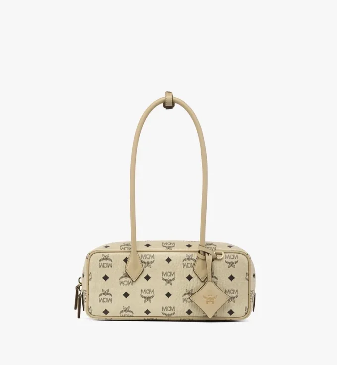 Aren East West Shoulder Bag in Visetos Aren East West Shoulder Bag in Visetos