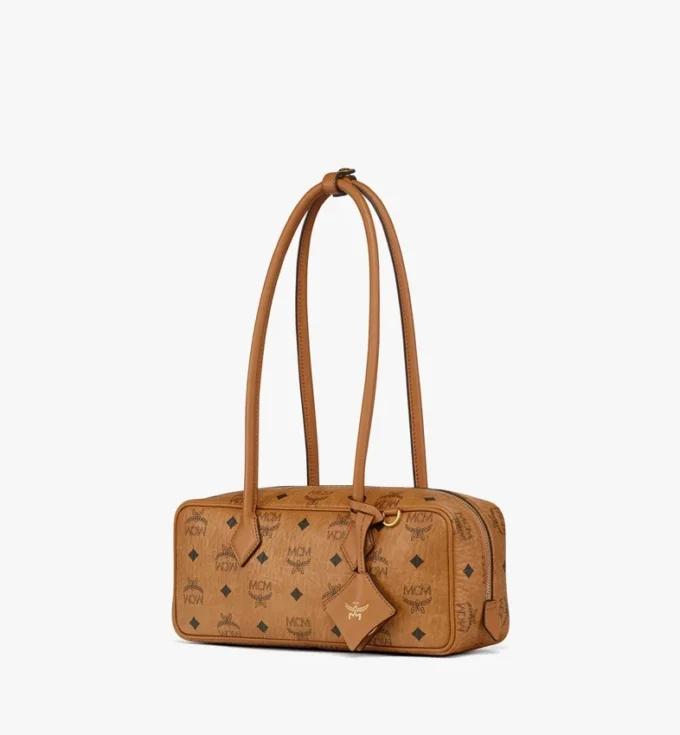 Aren East West Shoulder Bag in Visetos Aren East West Shoulder Bag in Visetos
