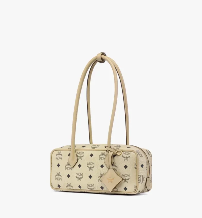 Aren East West Shoulder Bag in Visetos Aren East West Shoulder Bag in Visetos