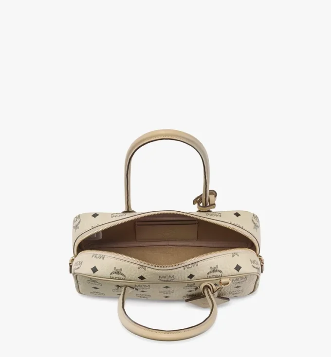 Aren East West Shoulder Bag in Visetos Aren East West Shoulder Bag in Visetos