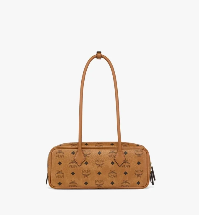 Aren East West Shoulder Bag in Visetos Aren East West Shoulder Bag in Visetos