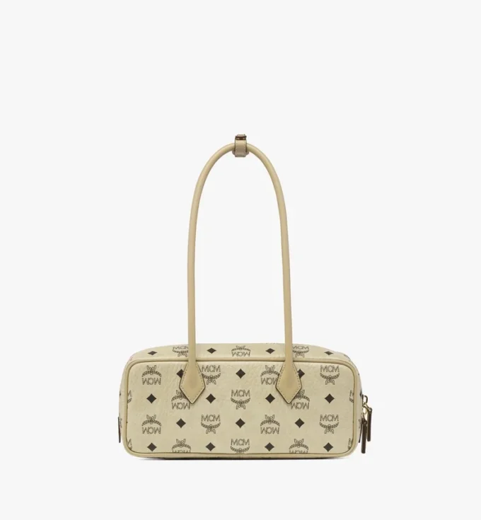Aren East West Shoulder Bag in Visetos Aren East West Shoulder Bag in Visetos