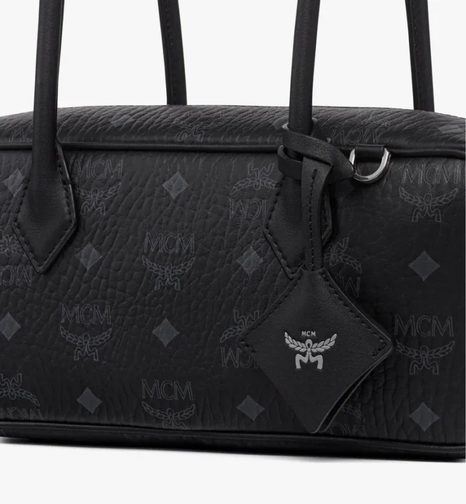 Aren East West Shoulder Bag in Visetos Aren East West Shoulder Bag in Visetos