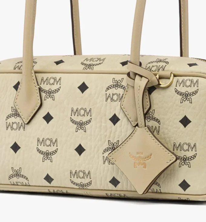 Aren East West Shoulder Bag in Visetos Aren East West Shoulder Bag in Visetos