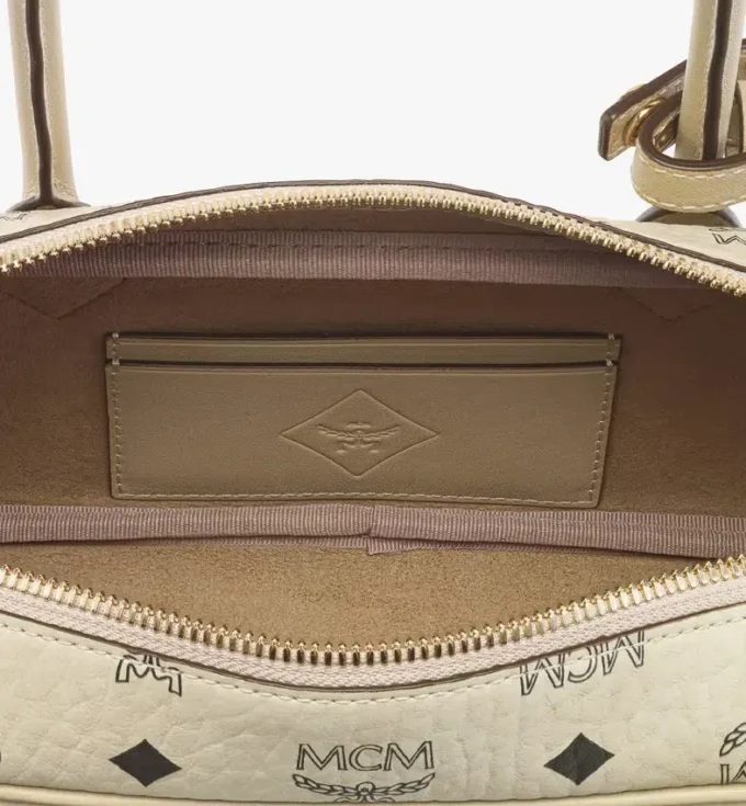 Aren East West Shoulder Bag in Visetos Aren East West Shoulder Bag in Visetos