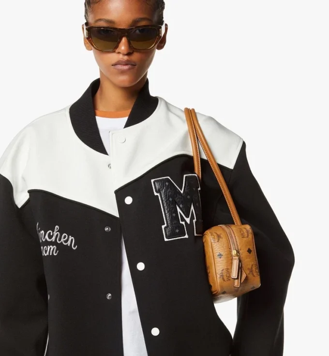 Aren East West Shoulder Bag in Visetos Aren East West Shoulder Bag in Visetos