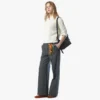 Aren Hobo in Recycled Nylon and Monogram Print Leather Aren Hobo in Recycled Nylon and Monogram Print Leather
