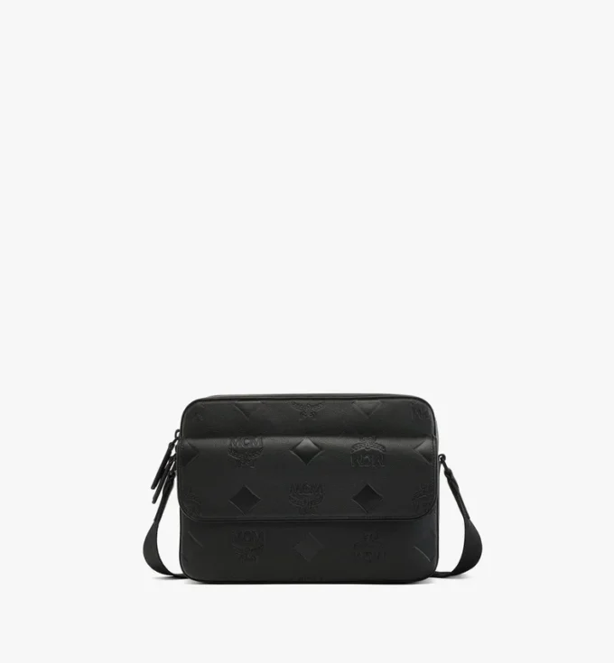 Aren Messenger Bag in Maxi Monogram Leather Aren Messenger Bag in Maxi Monogram Leather