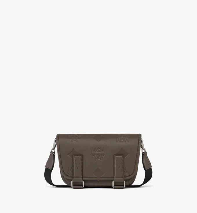 Aren Messenger Bag in Maxi Monogram Leather Aren Messenger Bag in Maxi Monogram Leather