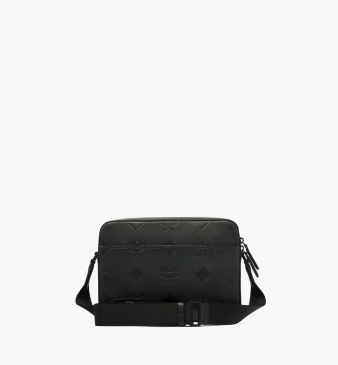 Aren Messenger Bag in Maxi Monogram Leather Aren Messenger Bag in Maxi Monogram Leather