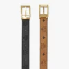 Aren Reversible Belt 1.3″ In Embossed Monogram Leather Aren Reversible Belt 1.3″ In Embossed Monogram Leather