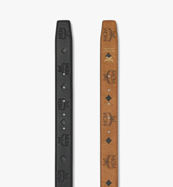 Aren Reversible Belt 1.3″ In Embossed Monogram Leather Aren Reversible Belt 1.3″ In Embossed Monogram Leather