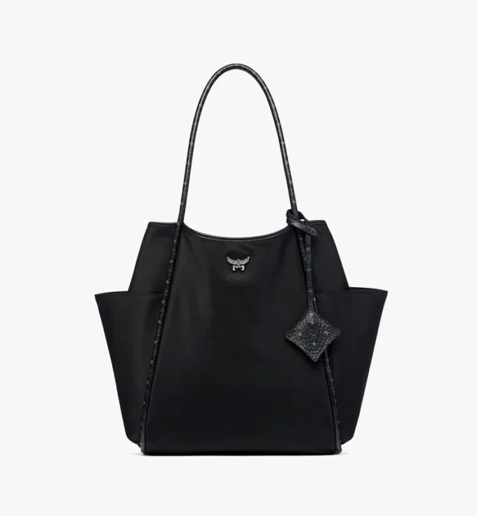 Aren Shopper in Econyl® and Leather Aren Shopper in Econyl® and Leather