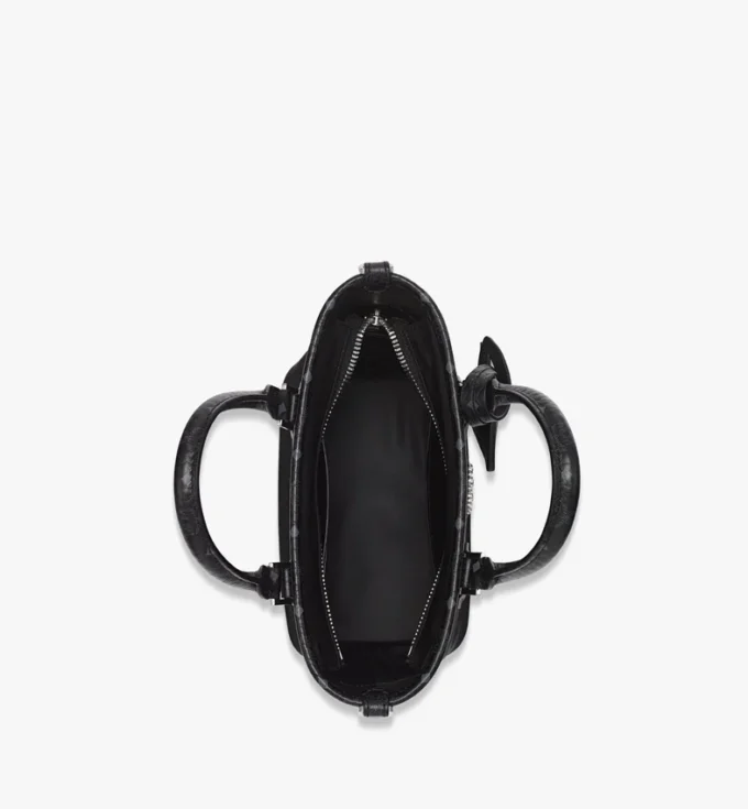 Aren Shopper in Recycled Nylon and Monogram Print Leather Aren Shopper in Recycled Nylon and Monogram Print Leather