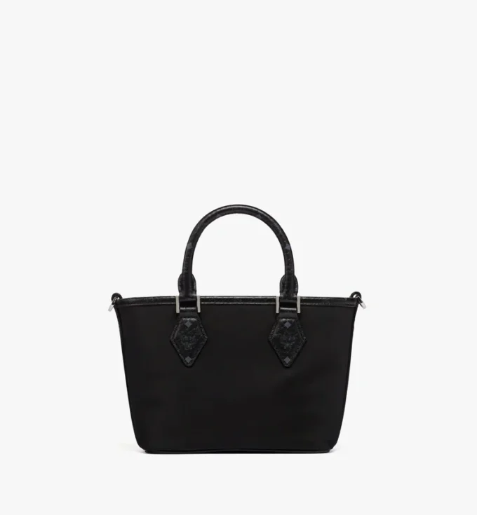 Aren Shopper in Recycled Nylon and Monogram Print Leather Aren Shopper in Recycled Nylon and Monogram Print Leather