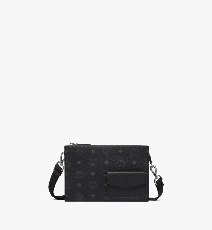 Aren Standing Crossbody Pouch in Visetos Aren Standing Crossbody Pouch in Visetos