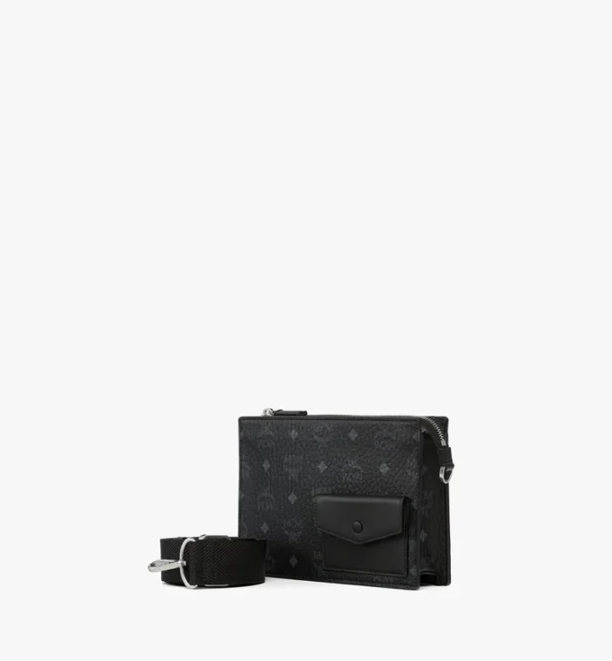 Aren Standing Crossbody Pouch in Visetos Aren Standing Crossbody Pouch in Visetos