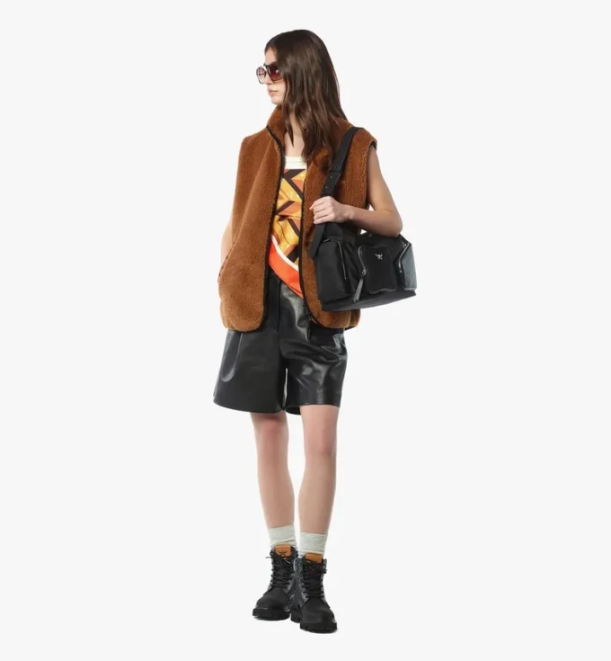 Aren Zip Hobo in Econyl® and Monogram Print Leather Aren Zip Hobo in Econyl® and Monogram Print Leather