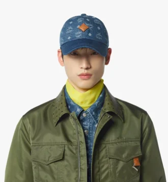Classic Cap in Monogram Denim Jacquard