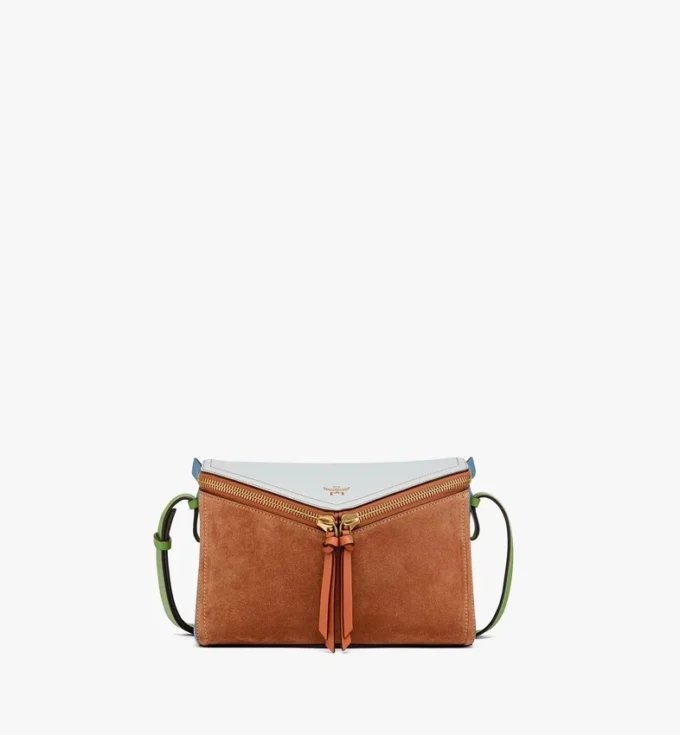 Diamant 3D Shoulder Bag in Suede and Calfskin Diamant 3D Shoulder Bag in Suede and Calfskin