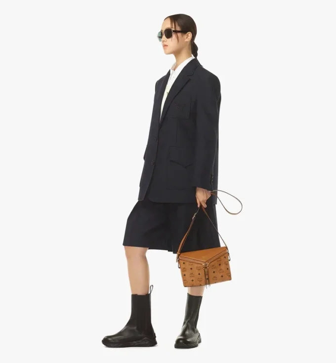 Diamant 3D Shoulder Bag in Visetos Leather Mix Diamant 3D Shoulder Bag in Visetos Leather Mix