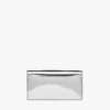 Diamond Chain Wallet in Metallic Mirror Leather Diamond Chain Wallet in Metallic Mirror Leather