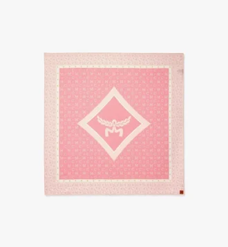 Diamond Monogram Scarf in Organic Silk